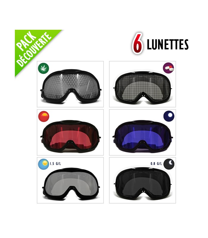 Pack 6 lunettes